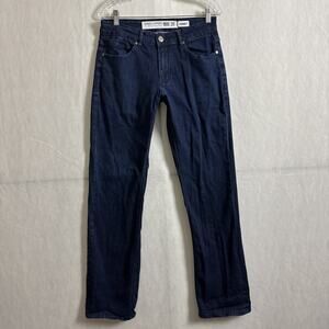 Barbell Apparel Men's Size 28 Dark Wash Blue Stretch Denim Straight Leg Jeans